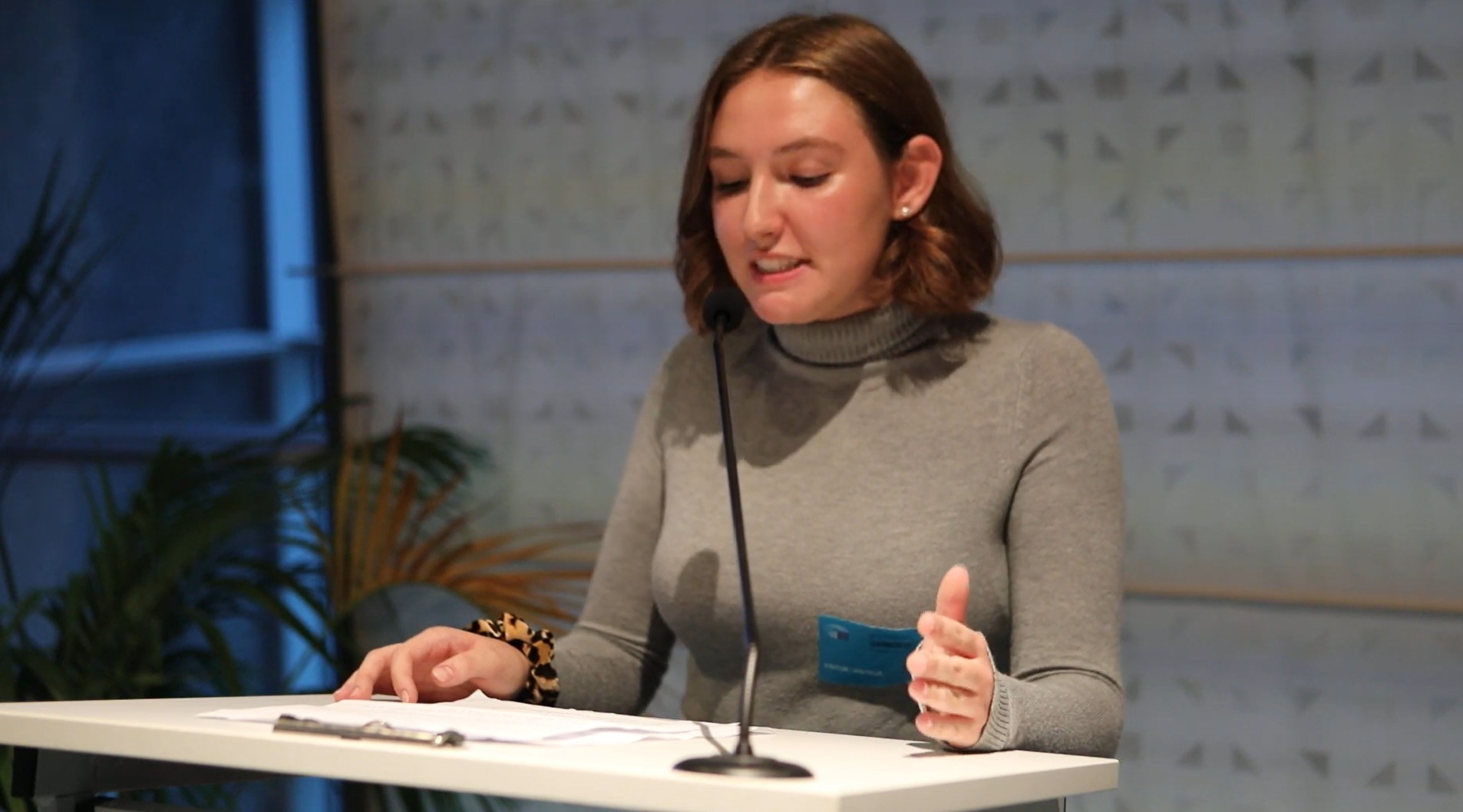 EU Parliament Speech by Clara Sammaritano