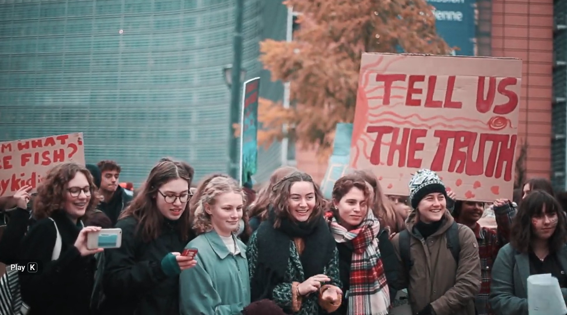 Tell Us The Truth protest image