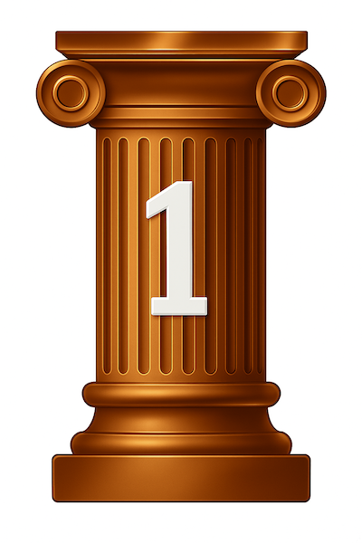 Bronze Column White 1 blank footer